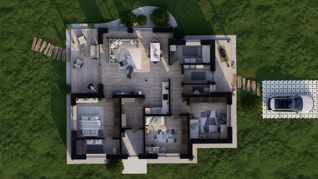 projekt bungalov b5